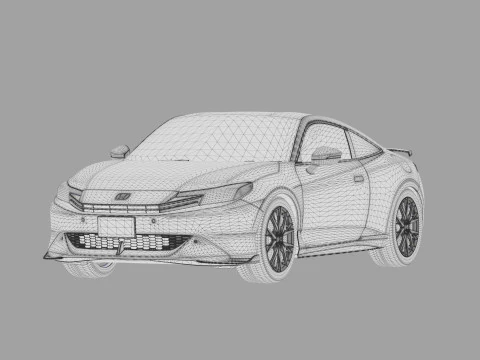 Honda Prelude 2026 HQ interior 3D Model