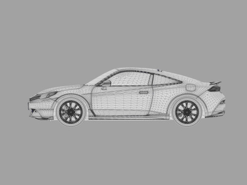 Honda Prelude 2026 HQ interior Modelo 3D