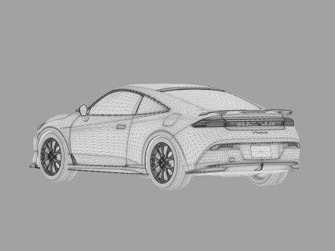 Honda Prelude 2026 HQ interior Modelo 3D