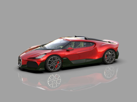 Bugatti Brouillard HQinterior 3D Model