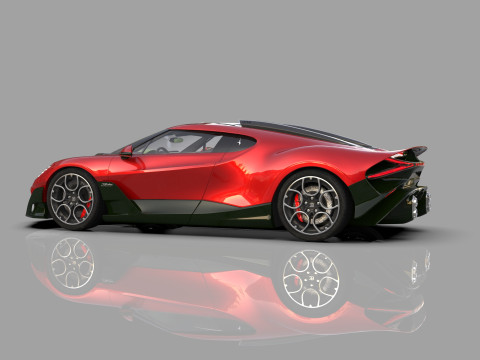 Bugatti Brouillard HQinterior 3D Model