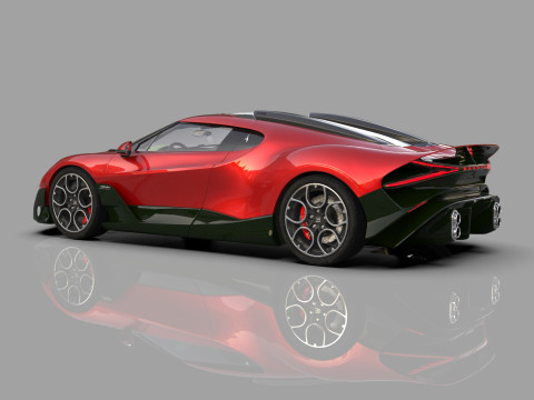 Bugatti Brouillard HQinterior 3D Model