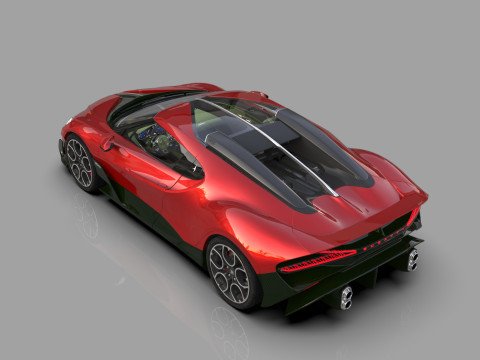 Bugatti Brouillard HQinterior 3D Model