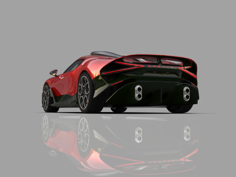 Bugatti Brouillard HQinterior 3D Model