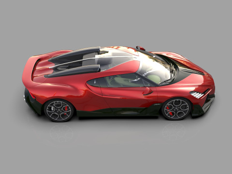 Bugatti Brouillard HQinterior 3D Model