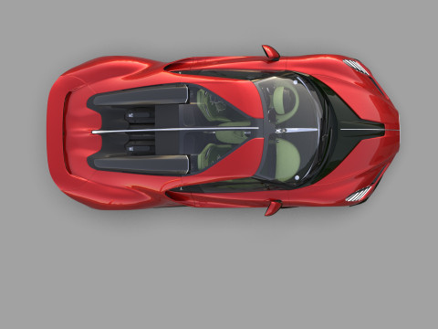 Bugatti Brouillard HQinterior 3D Model