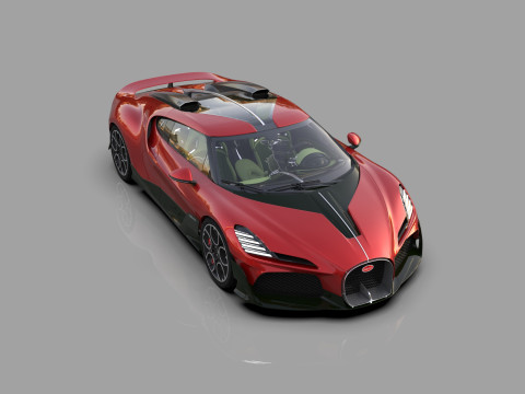 Bugatti Brouillard HQinterior 3D Model