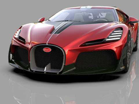 Bugatti Brouillard HQinterior 3D Model