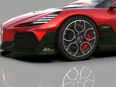 Bugatti Brouillard HQinterior 3D Model