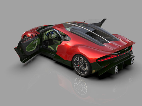 Bugatti Brouillard HQinterior 3D Model