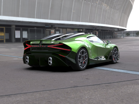 Bugatti Brouillard HQinterior 3D Model