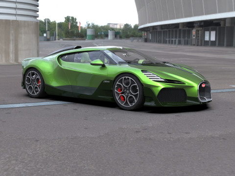 Bugatti Brouillard HQinterior 3D Model