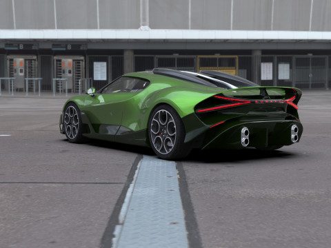 Bugatti Brouillard HQinterior 3D Model