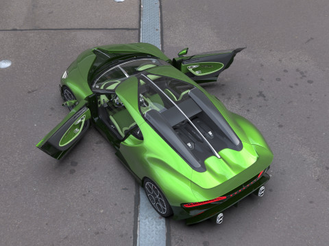 Bugatti Brouillard HQinterior 3D Model