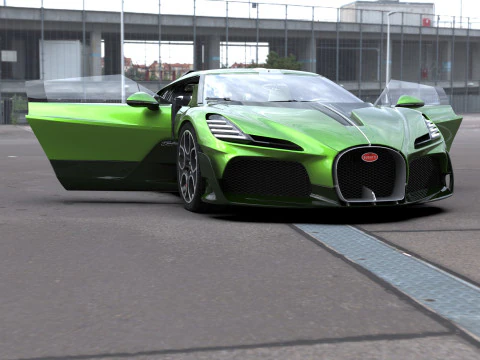 Bugatti Brouillard HQinterior 3D Model