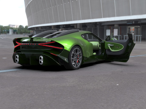 Bugatti Brouillard HQinterior 3D Model
