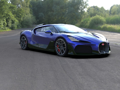 Bugatti Brouillard HQinterior 3D Model