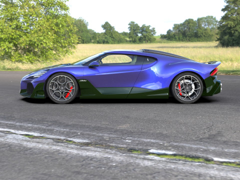 Bugatti Brouillard HQinterior 3D Model
