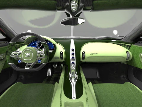 Bugatti Brouillard HQinterior 3D Model