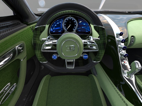 Bugatti Brouillard HQinterior 3D Model