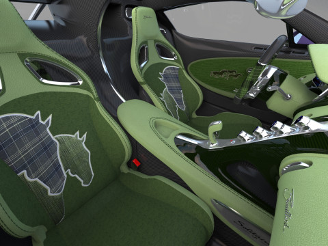 Bugatti Brouillard HQinterior 3D Model