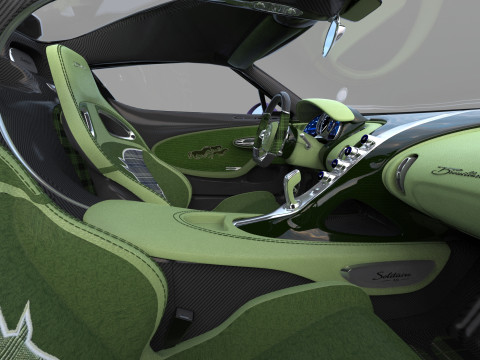 Bugatti Brouillard HQinterior 3D Model