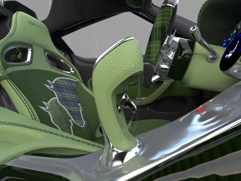 Bugatti Brouillard HQinterior 3D Model
