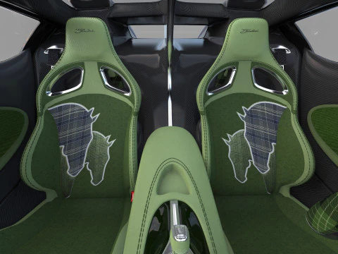 Bugatti Brouillard HQinterior 3D Model