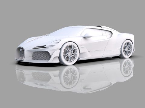 Bugatti Brouillard HQinterior 3D Model