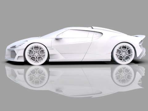 Bugatti Brouillard HQinterior 3D Model