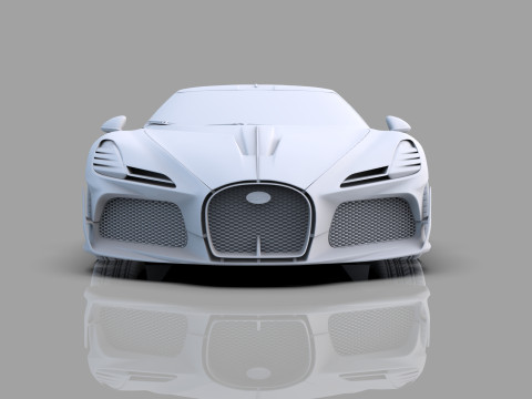 Bugatti Brouillard HQinterior 3D Model