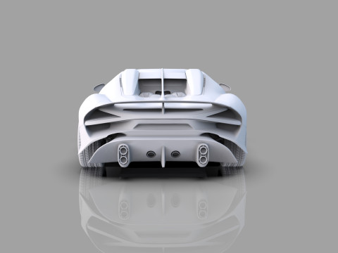 Bugatti Brouillard HQinterior 3D Model