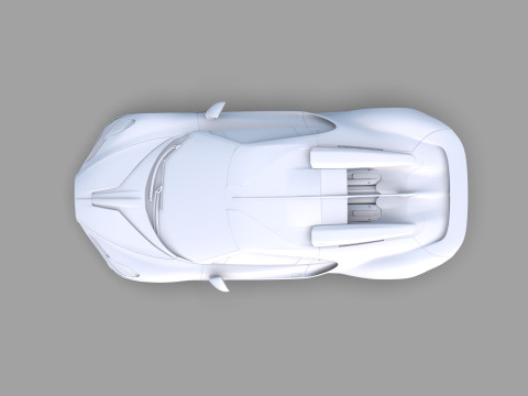 Bugatti Brouillard HQinterior 3D Model