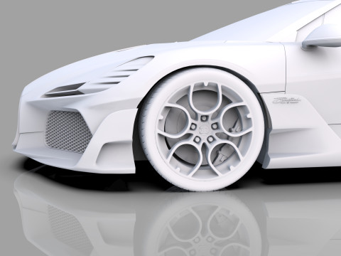 Bugatti Brouillard HQinterior 3D Model