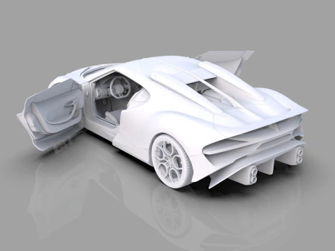 Bugatti Brouillard HQinterior 3D Model
