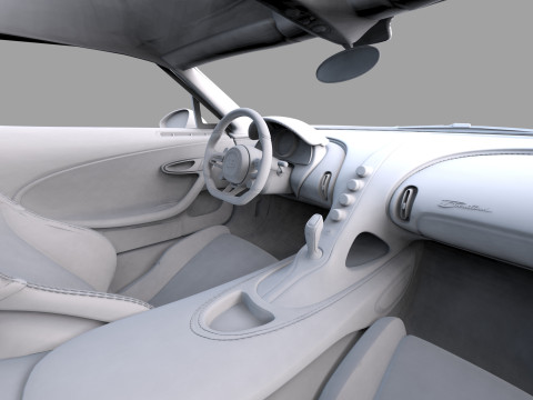 Bugatti Brouillard HQinterior 3D Model