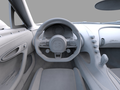 Bugatti Brouillard HQinterior 3D Model