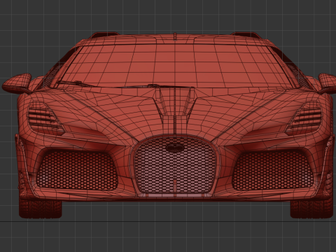 Bugatti Brouillard HQinterior 3D Model