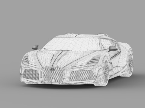 Bugatti Brouillard HQinterior 3D Model