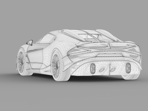 Bugatti Brouillard HQinterior 3D Model
