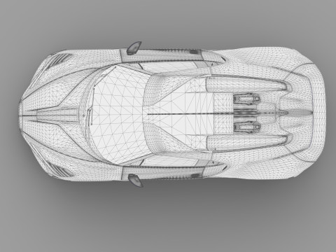 Bugatti Brouillard HQinterior 3D Model