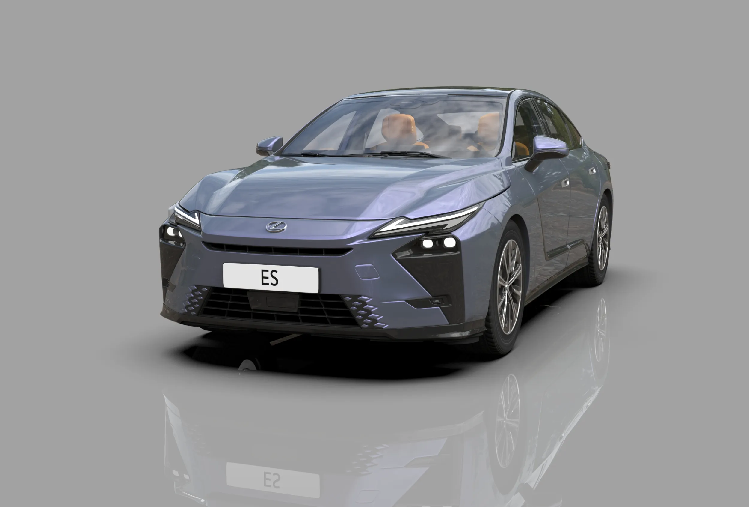 Lexus ES 2026 HQinterior 3D Model .c4d .max .obj .3ds .fbx .stl .blend