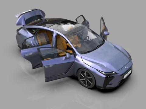 Lexus ES 2026 HQinterior 3D Model
