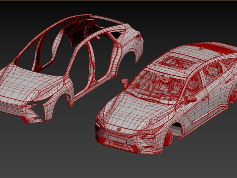Lexus ES 2026 HQinterior 3D Model