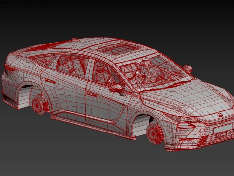 Lexus ES 2026 HQinterior 3D Model