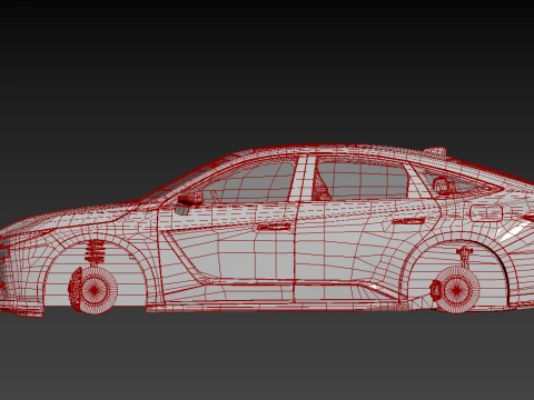 Lexus ES 2026 HQinterior 3D Model