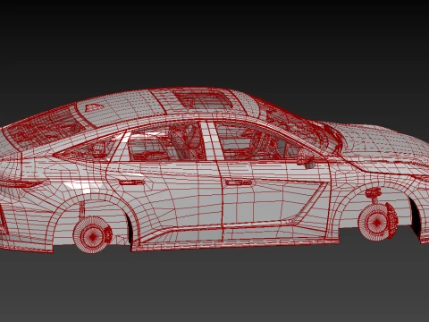 Lexus ES 2026 HQinterior 3D Model