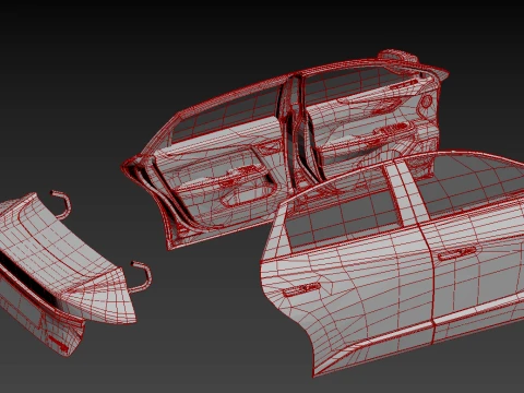 Lexus ES 2026 HQinterior 3D Model