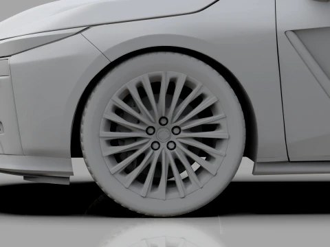 Lexus ES 2026 HQinterior 3D Model