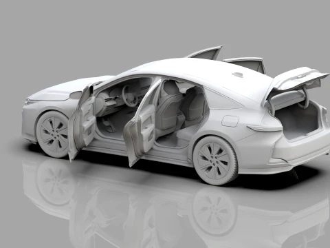 Lexus ES 2026 HQinterior 3D Model